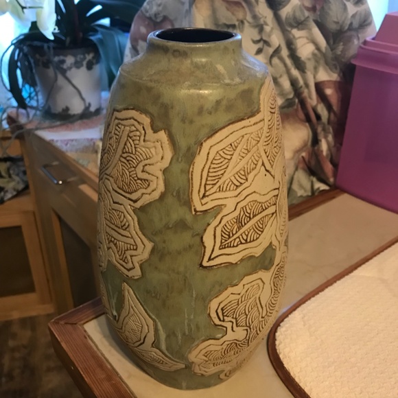 Tenmoku Malaysian pottery vase 9.5” beautiful numbered - Picture 2 of 10